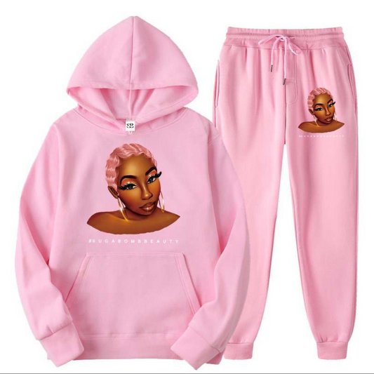 SugaBomb Pink Jogger Set