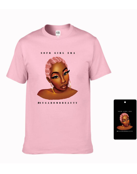 Sugabomb Pink Tee (Face Logo)